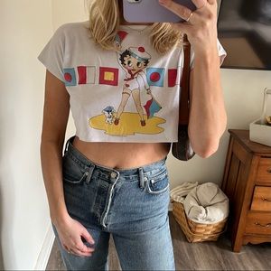 Rare Vintage Betty Boop crop top